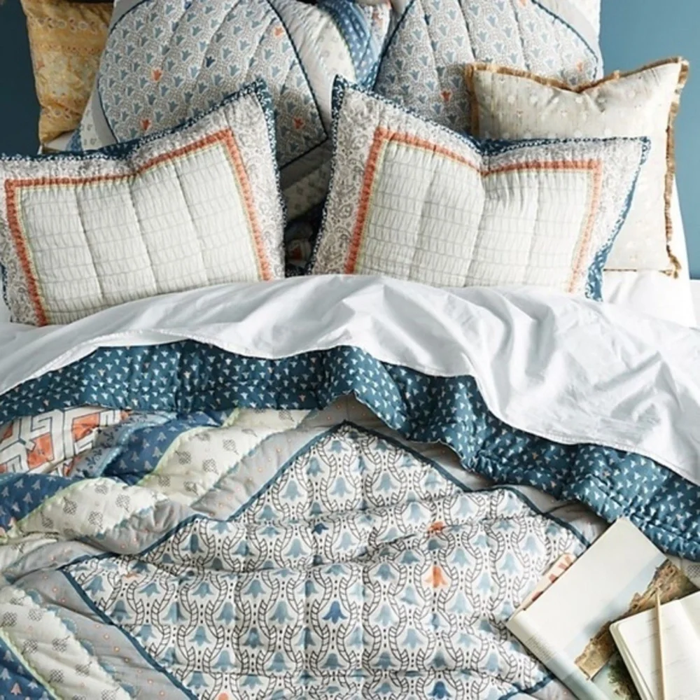 Anthropologie Linden Standard Pillow Sham